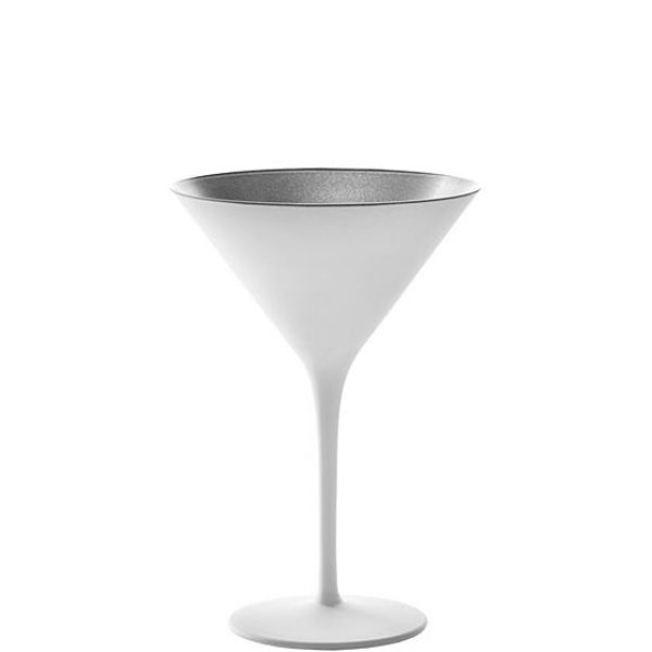 Olympic Cocktailglass matt-White Silver
