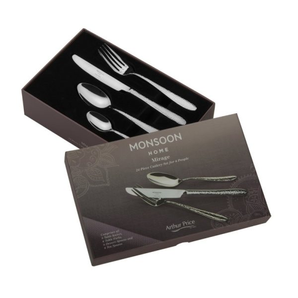 Momsoon Mirage . 24 Piece Cutlery Gift Box Set.