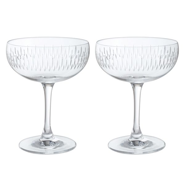 Limelight. Champagne Saucer Pair