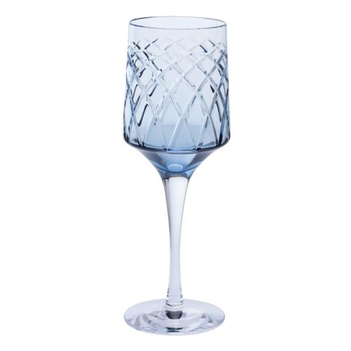 Harris. Ink Blue Wine Glass
