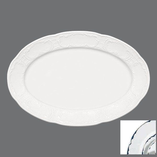 Mozart. Platter oval with rim