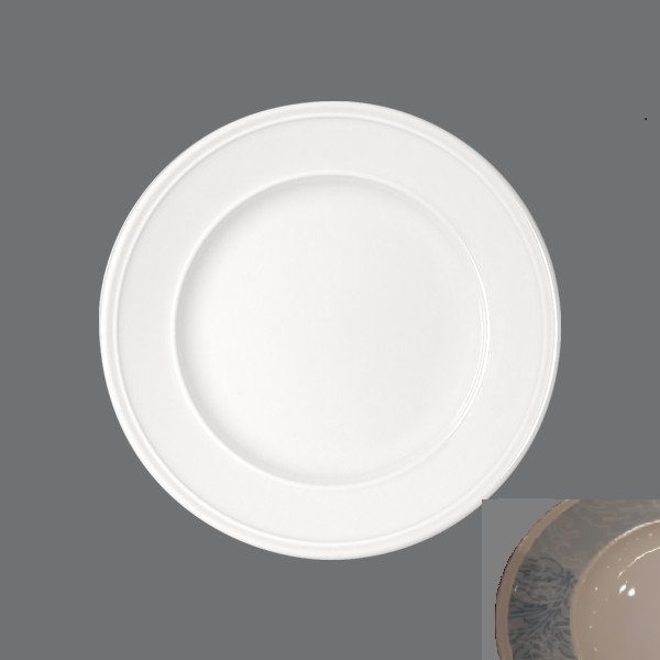 Come4table. Plate flat with steep rim