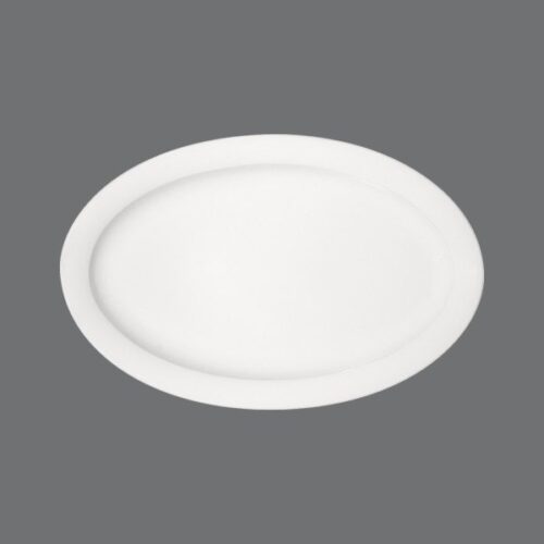 Dimension. Platter oval with rim