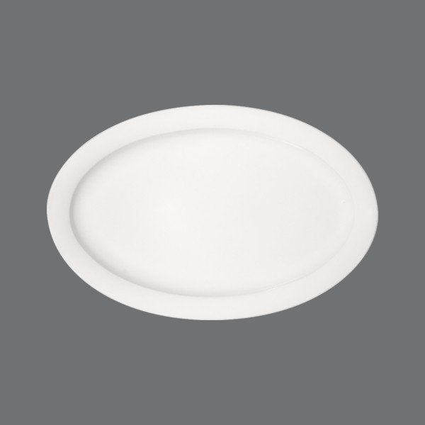 Dimension. Platter oval with rim