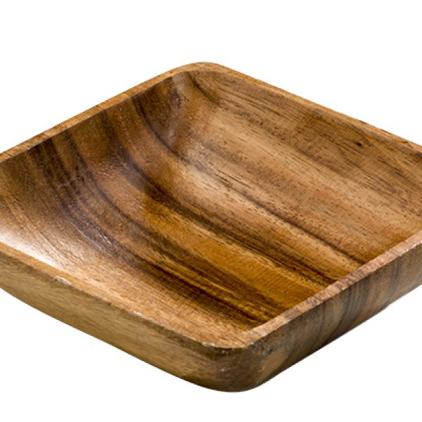 Acacia wooden plate.