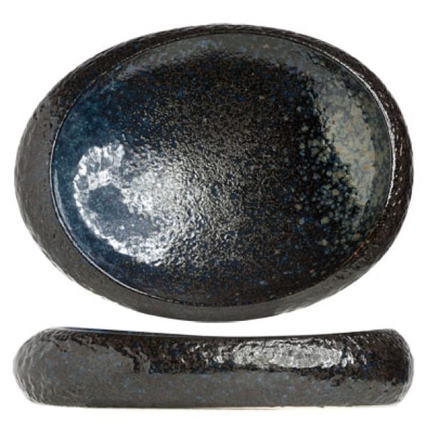 Black yoru. Oval bowl