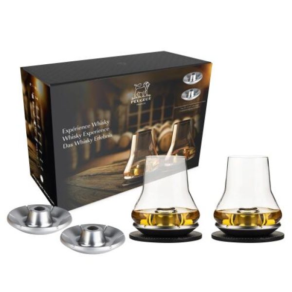 Whisky Experience. Набор 2 стаканов для виски и 4 мини-куйлера