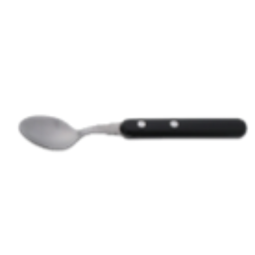 TEASPOON BISTROT   ABS BLACK HANDLE CHR